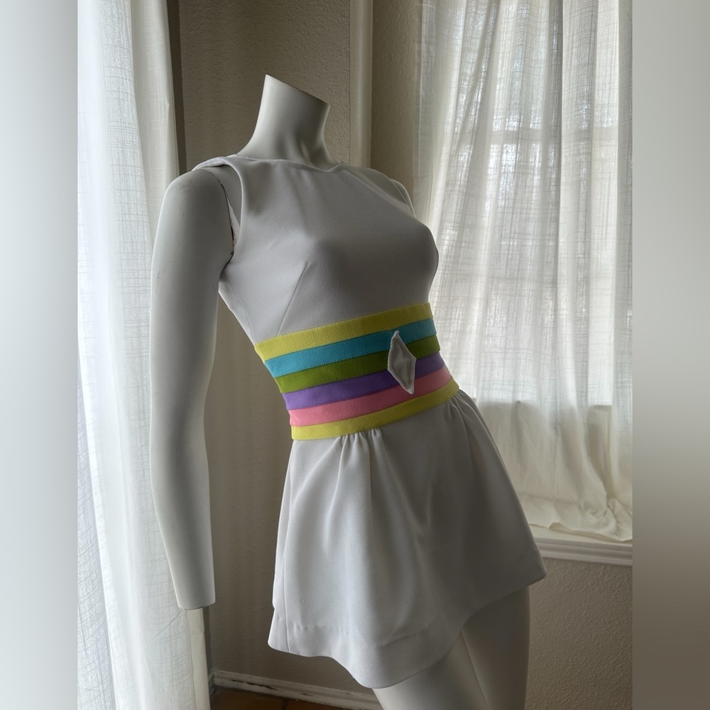 Vintage 60s 70s Tennis Mini Dress Size Small